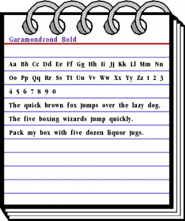 Garamondcond Bold animated font preview Garamondcond Bold animated font preview