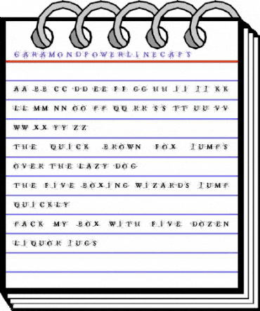 GaramondPowerLineCaps Regular animated font preview GaramondPowerLineCaps Regular animated font preview