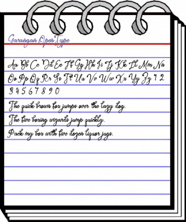 Garangan Regular animated font preview