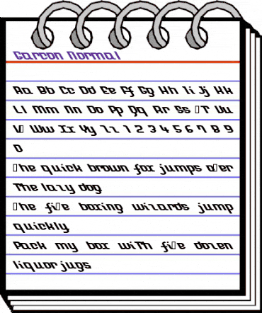 Garcon Normal animated font preview