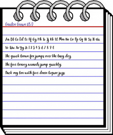 Garden Grown US D animated font preview