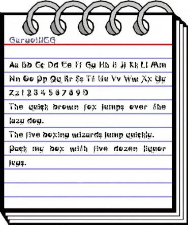 GargoilICG Medium animated font preview GargoilICG Medium animated font preview