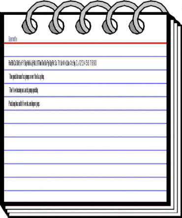 Garnette Regular animated font preview