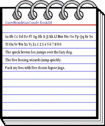 GarryMondrianCond4 BookSH animated font preview GarryMondrianCond4 BookSH animated font preview