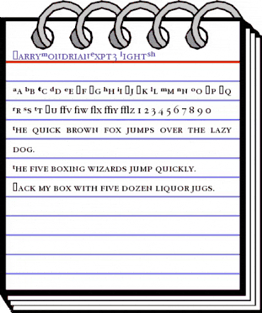 GarryMondrianExpt3 LightSH animated font preview GarryMondrianExpt3 LightSH animated font preview