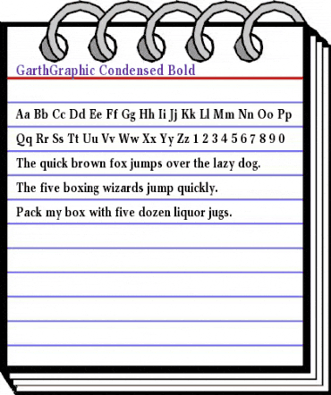 GarthGraphic-Condensed Bold animated font preview GarthGraphic-Condensed Bold animated font preview