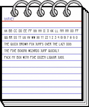 Garvey Regular animated font preview Garvey Regular animated font preview