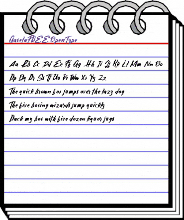 Gasela FREE Regular animated font preview Gasela FREE Regular animated font preview