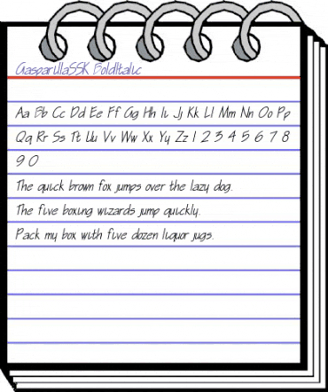 GasparillaSSK BoldItalic animated font preview GasparillaSSK BoldItalic animated font preview