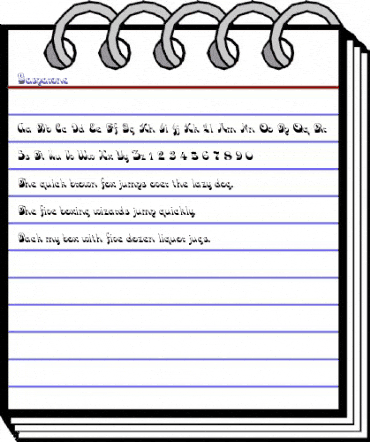 Gasparone Regular animated font preview