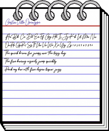 Gaston Villa Regular animated font preview Gaston Villa Regular animated font preview