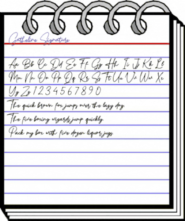 Gatheline Signature Regular animated font preview Gatheline Signature Regular animated font preview