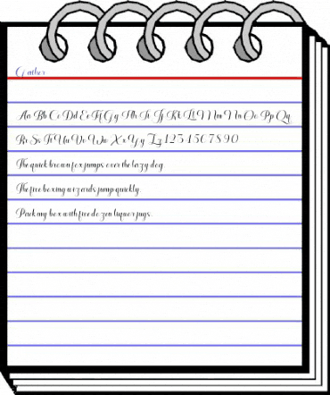 Gather Regular animated font preview Gather Regular animated font preview