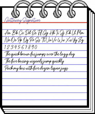 Gatteway Signature Regular animated font preview Gatteway Signature Regular animated font preview