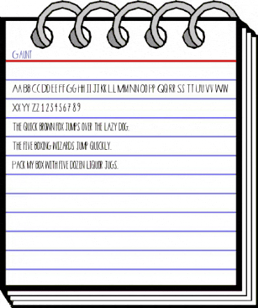 Gaunt Skinny animated font preview Gaunt Skinny animated font preview