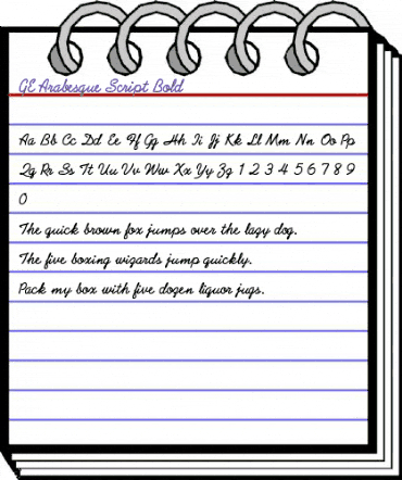 GE Arabesque Script Bold animated font preview GE Arabesque Script Bold animated font preview