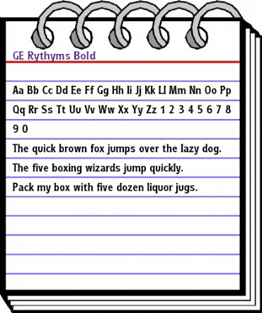 GE Rythyms Bold animated font preview GE Rythyms Bold animated font preview