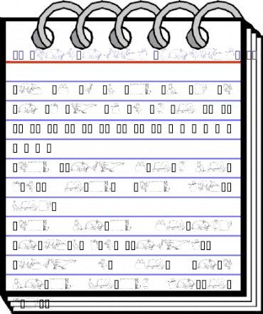 GE Whimsical Animals IV Regular animated font preview GE Whimsical Animals IV Regular animated font preview