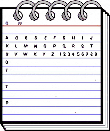 GeeWhiz Regular animated font preview