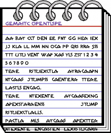 Gema ITC Regular animated font preview Gema ITC Regular animated font preview