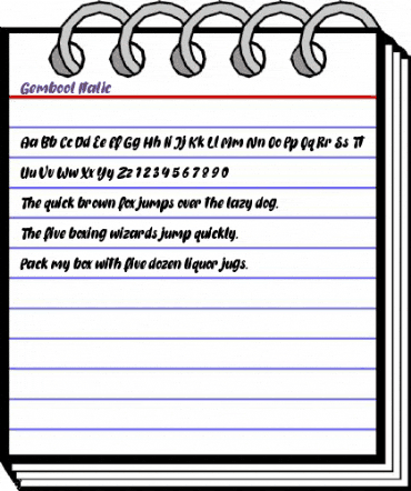 Gembool Italic Regular animated font preview Gembool Italic Regular animated font preview