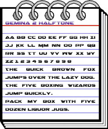 Gemina 2 Halftone Regular animated font preview Gemina 2 Halftone Regular animated font preview