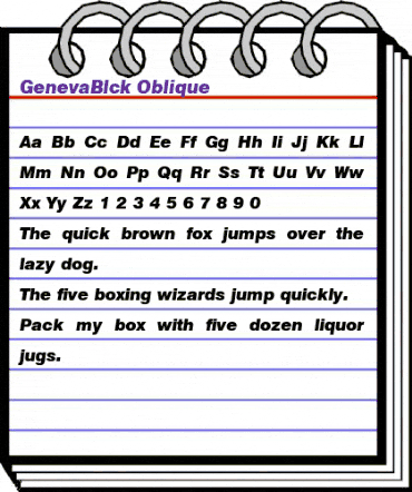 GenevaBlck Bold Italic animated font preview GenevaBlck Bold Italic animated font preview