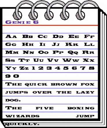 Genie 6 Regular animated font preview Genie 6 Regular animated font preview