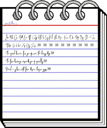 Genit Regular animated font preview