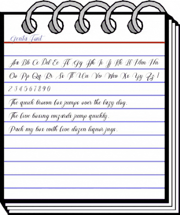 Genta Font Regular animated font preview Genta Font Regular animated font preview