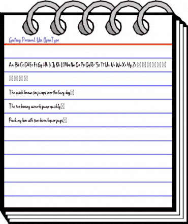 Gentong Personal Use animated font preview Gentong Personal Use animated font preview