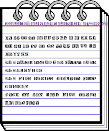 GenzschInitials Normal animated font preview GenzschInitials Normal animated font preview