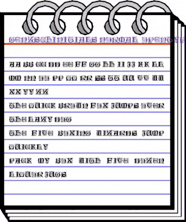 GenzschInitials Regular animated font preview GenzschInitials Regular animated font preview