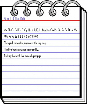 Geo 112 Thin Bold animated font preview Geo 112 Thin Bold animated font preview