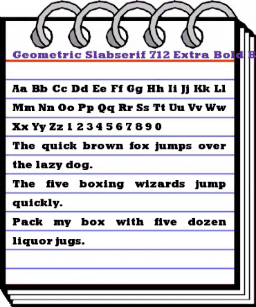 GeoSlb712 XBd BT Extra Bold animated font preview GeoSlb712 XBd BT Extra Bold animated font preview