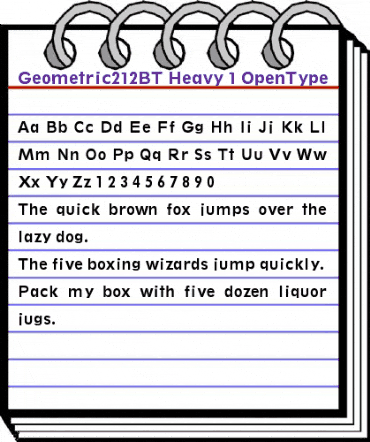 Geometric 212 Heavy animated font preview Geometric 212 Heavy animated font preview