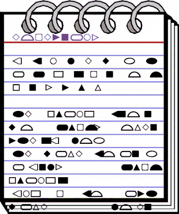 Geometrics Regular animated font preview Geometrics Regular animated font preview