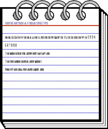 George Harrison & Friends Regular animated font preview George Harrison & Friends Regular animated font preview