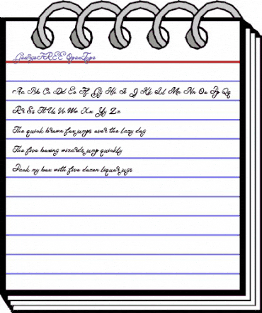 George FREE Regular animated font preview