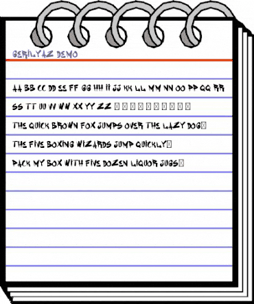 Gerilyaz Demo Regular animated font preview Gerilyaz Demo Regular animated font preview