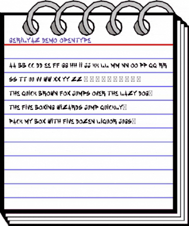 Gerilyaz Demo Regular animated font preview