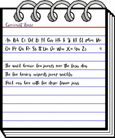 Gerimist Base Regular animated font preview Gerimist Base Regular animated font preview