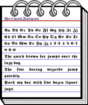 GermanFatman Regular animated font preview GermanFatman Regular animated font preview