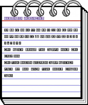 Germania Versalien Regular animated font preview Germania Versalien Regular animated font preview