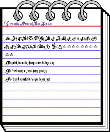 Germanika Personal Use Regular animated font preview Germanika Personal Use Regular animated font preview
