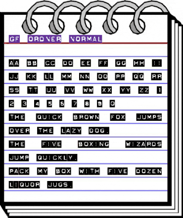GF Ordner Normal Normal animated font preview GF Ordner Normal Normal animated font preview