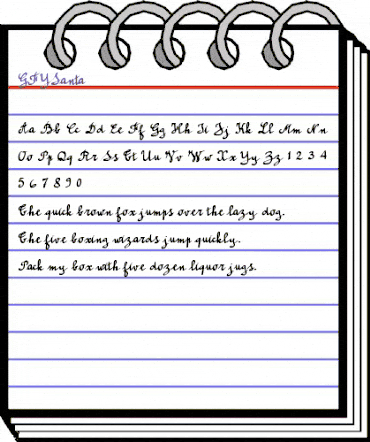 GFYSanta Regular animated font preview GFYSanta Regular animated font preview