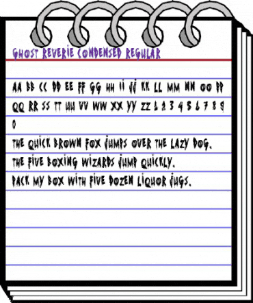 Ghost Reverie Condensed Regular animated font preview Ghost Reverie Condensed Regular animated font preview