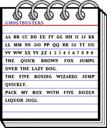 Ghostbusters Regular animated font preview Ghostbusters Regular animated font preview