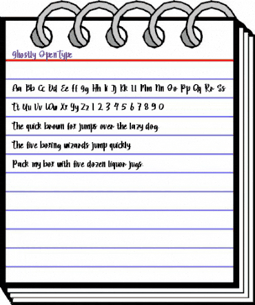 Ghostly Regular animated font preview Ghostly Regular animated font preview